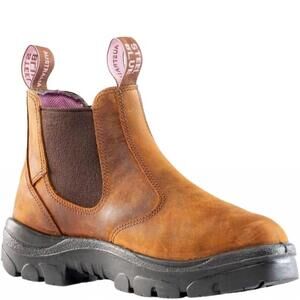 NEW STEEL BLUE women's hobart 6-inch met steel toe safety boot in brown